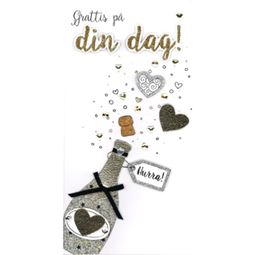 Kort - Kort Champagne På Din Dag