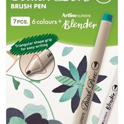 Kalligrafi/Textpennor - Artline Supreme Brush Grön