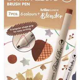 Kalligrafi/Textpennor - Artline Supreme Brush Brun