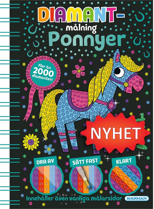 Diamond Painting - Diamantmålning Ponnyer