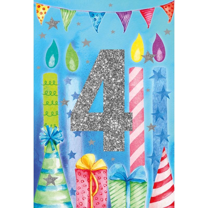 Kort - Grattiskort 4år