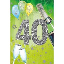 Kort - Grattiskort 40år Man