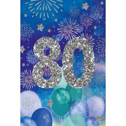 Kort - Grattiskort 80år Man