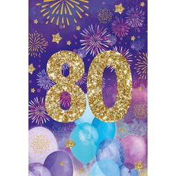 Kort - Grattiskort 80år Kvinna