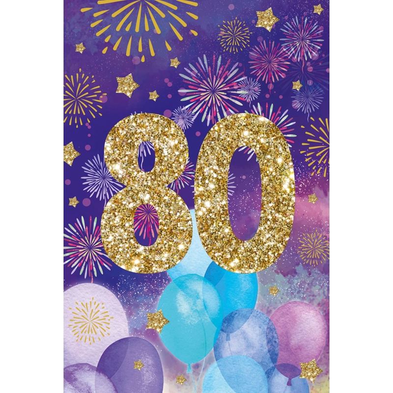 Kort - Grattiskort 80år Kvinna