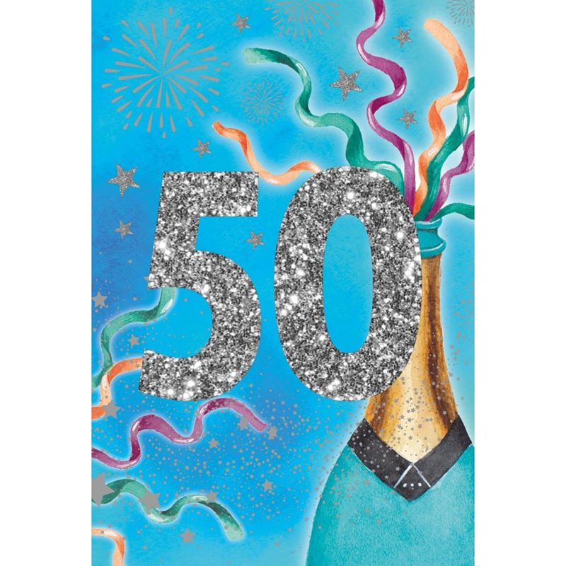 Kort - Grattiskort 50år Man