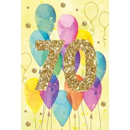 Kort - Grattiskort 70år Kvinna