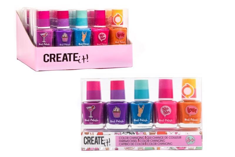 Smycken/Smink/Klänningar - Nagellack 5-pack