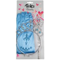 Smycken/Smink/Klänningar - Tiara och Handskar Blå