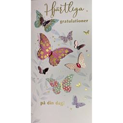 Kort - Grattiskort Fjärilar