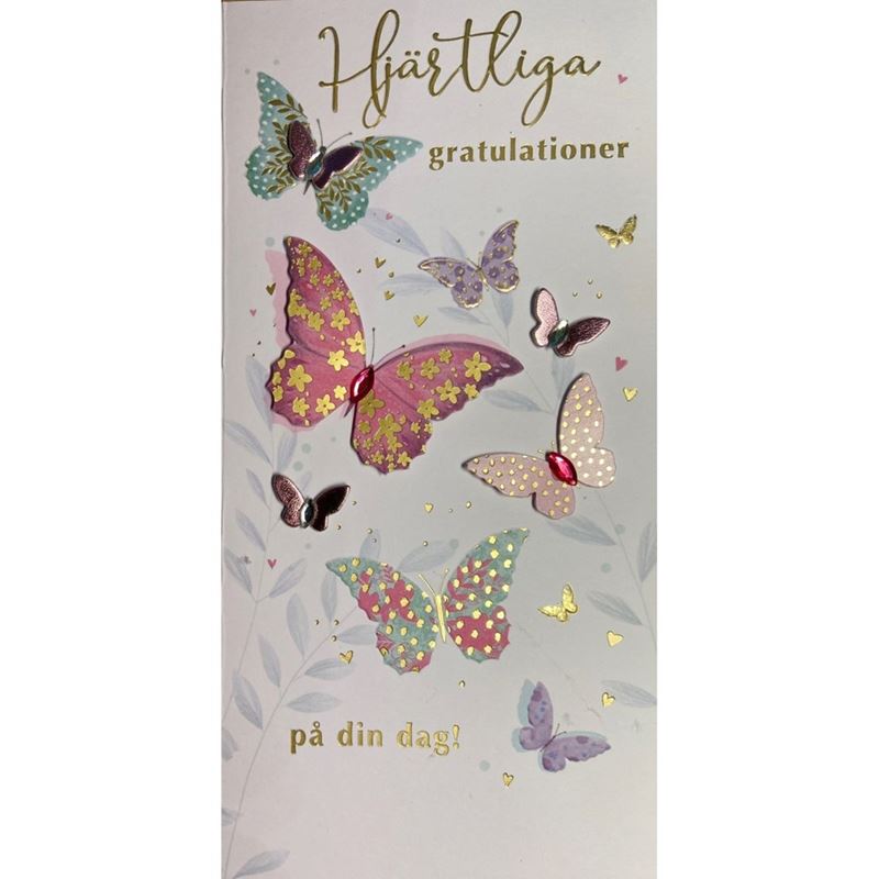 Kort - Grattiskort Fjärilar