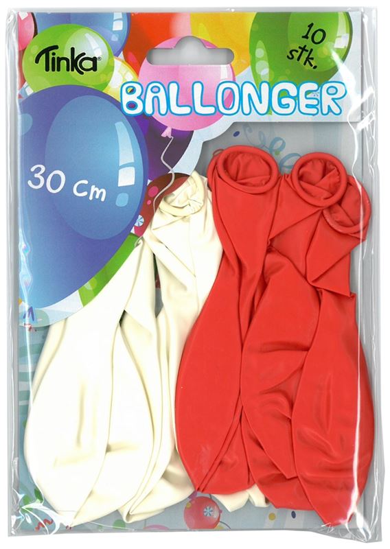 Ballonger - Ballonger Röda/Vita