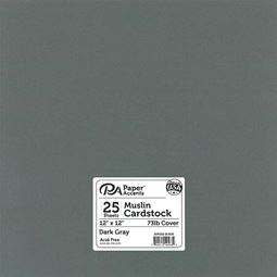 Papper - Cardstock Dark Gray