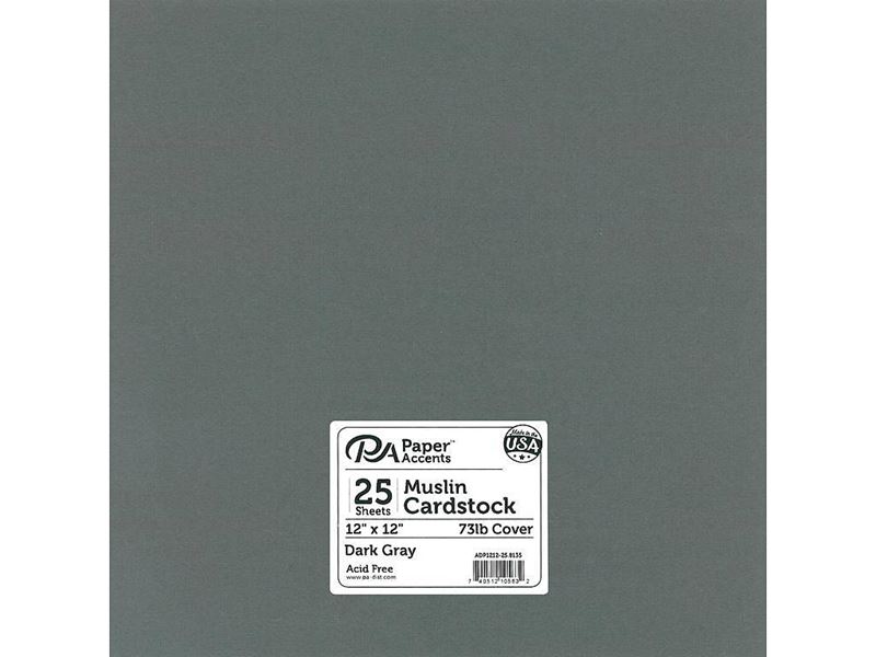 Papper - Cardstock Dark Gray