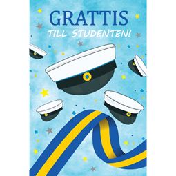 Kort - Studentkort "Grattis…"