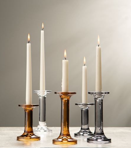 Ljuslyktor - Ljushållare i glas Style Smokey Grey