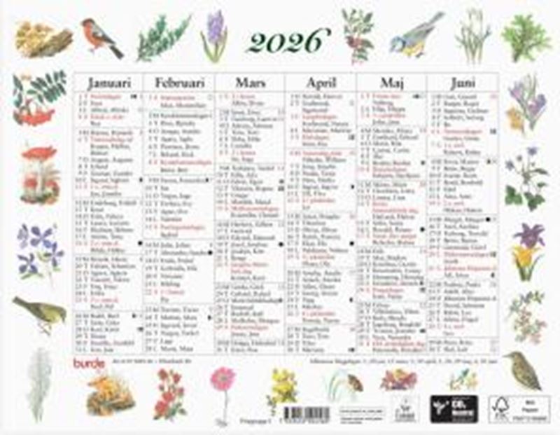 Årsbundet - Lilla Naturalmanackan 2026