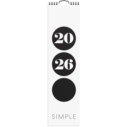 Årsbundet - Väggkalender Simple 2026