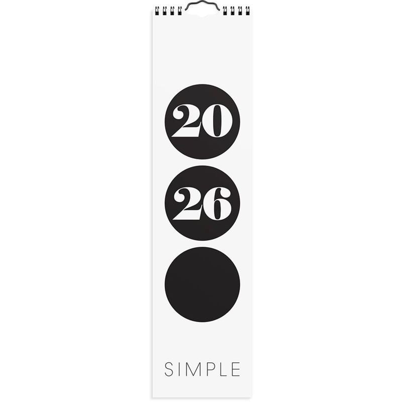 Årsbundet - Väggkalender Simple 2026