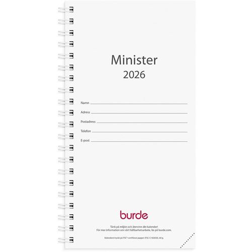 Årsbundet - Minister Refill 2026