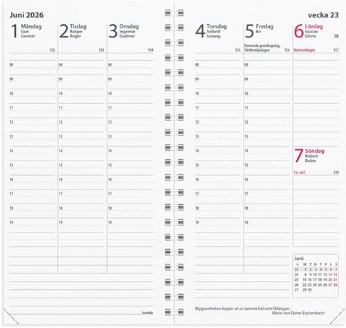 Årsbundet - Interplano II Refill 2026