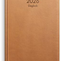 Årsbundet - Dagbok Cognac Konstläder 2026