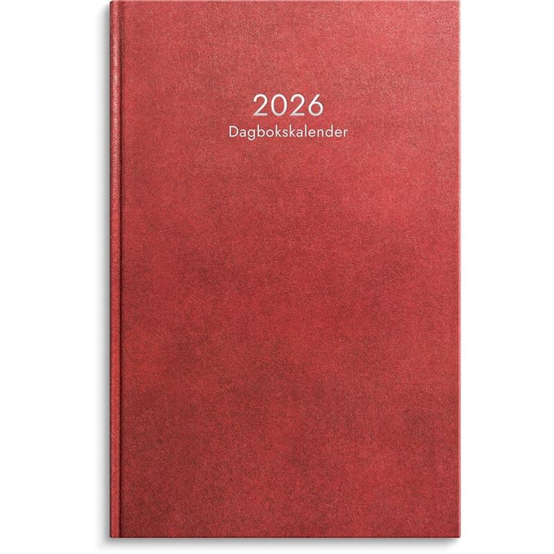 Årsbundet - Dagbokskalender Röd 2026