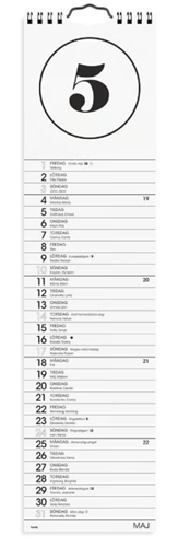 Årsbundet - Väggkalender Simple 2026