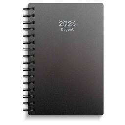 Årsbundet - Dagbok Svart Plast 2026