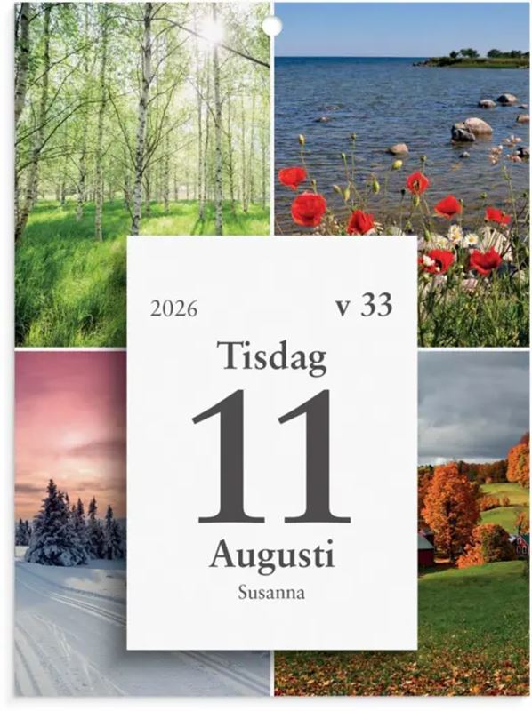 Årsbundet - Dagblock Med Väggplån 2026