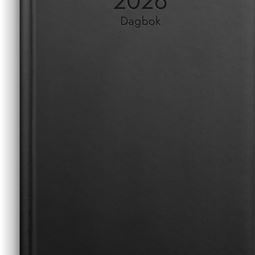 Årsbundet - Dagbok Konstläder Svart 2026