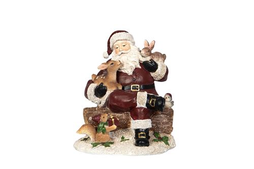 Juldekorationer - Tomte Med Djur Poly
