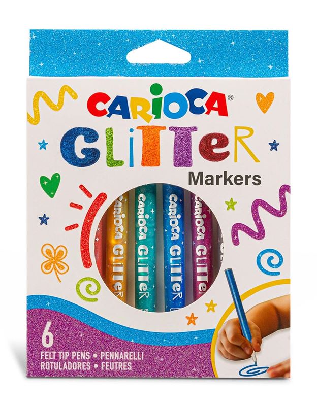 Rita/Måla/Klipp - Glitterpennor