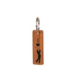 Nyckelringar - Nyckelring Teak Golf