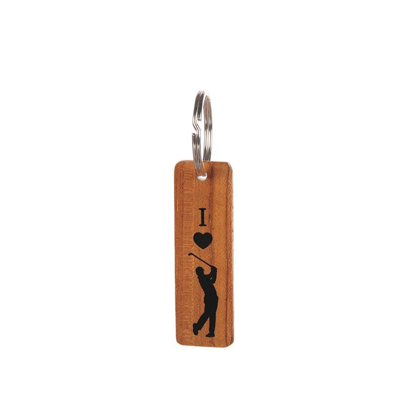 Nyckelringar - Nyckelring Teak Golf
