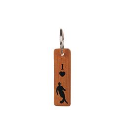 Nyckelringar - Nyckelring Teak Fotboll
