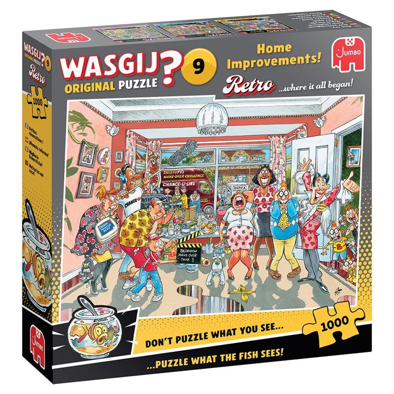 1000 - 3000 - Pussel 1000 Wasgij - Retro Original 9 Hemförbättringar!