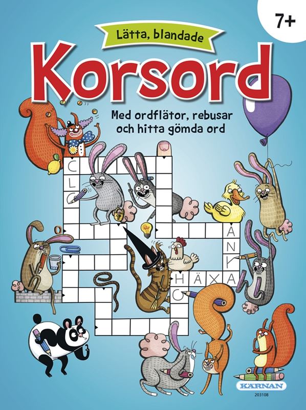 Pyssel/Målarböcker - Lätta Blandade Korsord