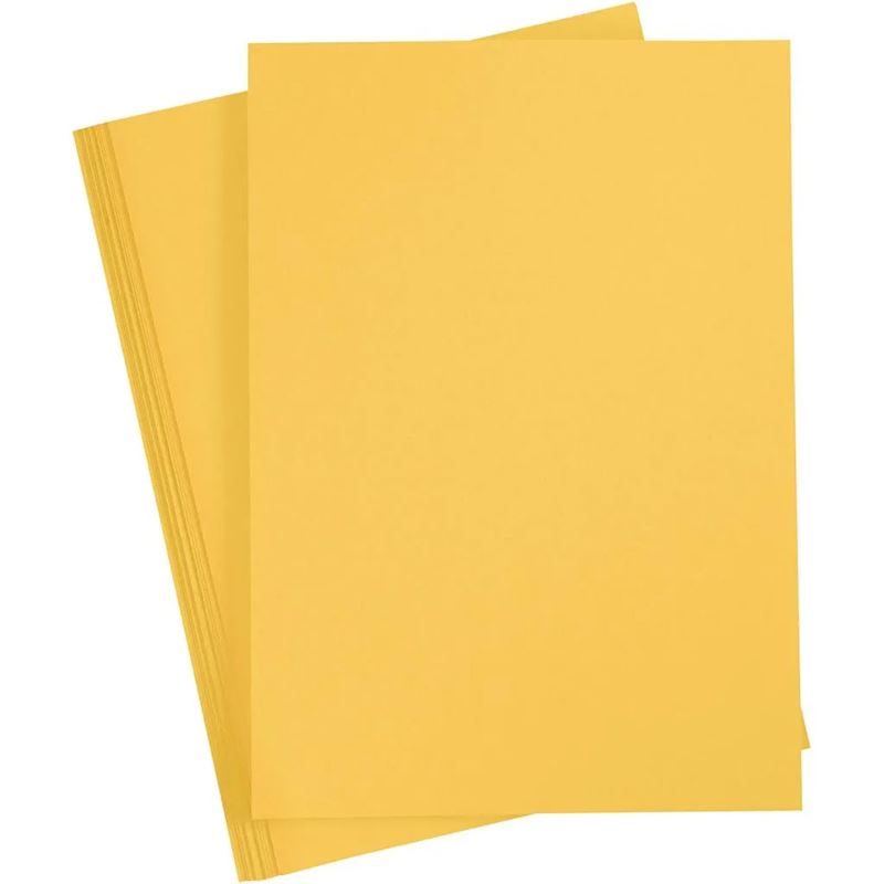 Skyltkartong A4 100g - 200g - A4 180g Gul