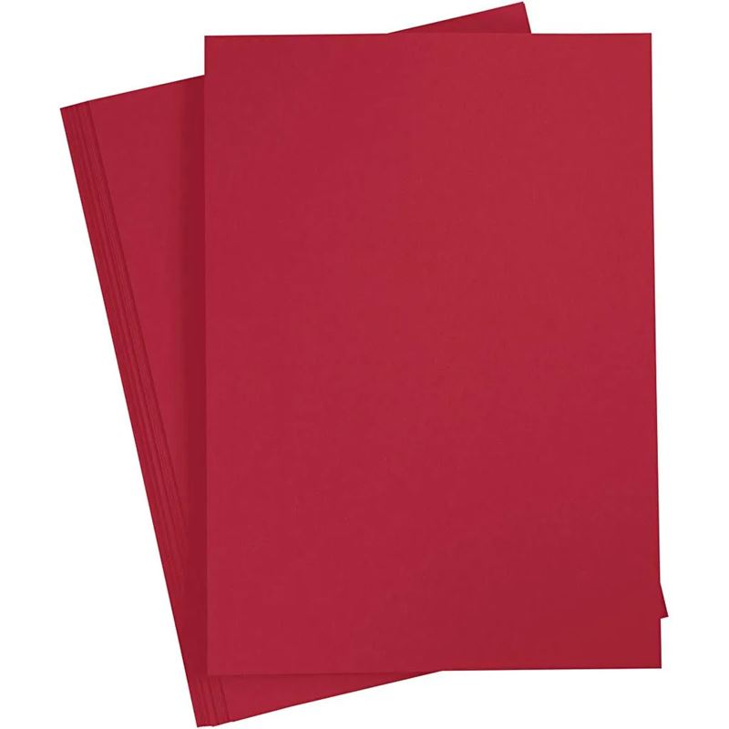 Skyltkartong A4 100g - 200g - A4 180g Röd