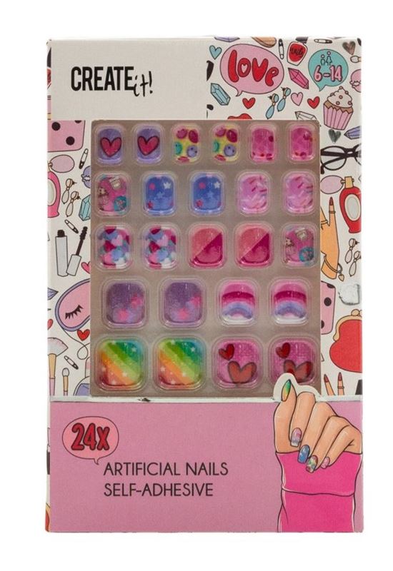 Smycken/smink/klänningar - Nagelstickers Rosa