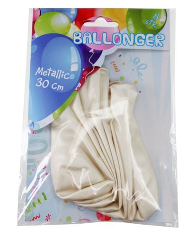 Ballonger - Ballonger Vit Metallic