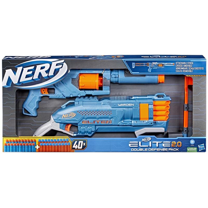 Verktyg/vapen/uniformer - NERF N-Strike Elite 2.0 Double Defense Pack